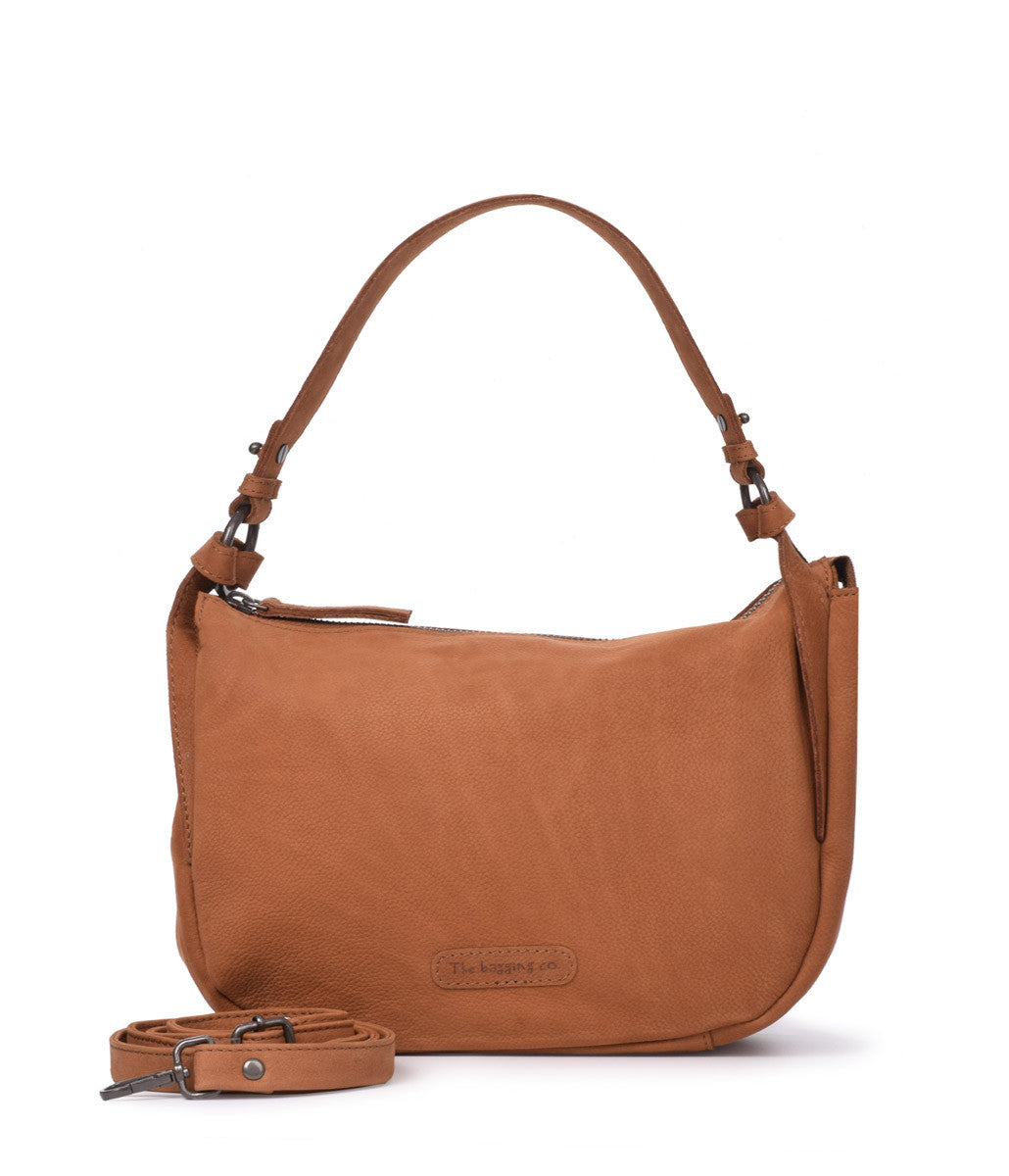 Bolso hobo de piel lavada THB Halo – TheBaggingCo1