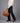 Bolso de hombro de piel lavada THB Knitted